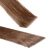 hair2heart Premium Invisible Tape-In Human Hair Extensions, 20 Tapes, 60 cm, Dark Blonde view 1