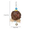 Bird Chew Toy with Rattan Ball and Bell view 2