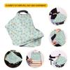 Showudesigns Hedgehog Baby Car Seat Cover for Girls and Boys, Nursing Scarf, Animal Print, Canopy for Stroller, High Chair and Shopping Cart view 4