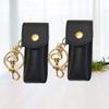 Keychain Lipstick Holder, 2 Holders, Lip Balm Holder with Key Ring (Black) view 2