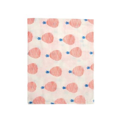 AYIYO 2-Layer Muslin Baby Bath Towel, 70 x 115 cm, Pineapple