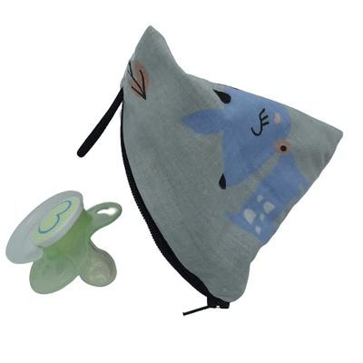 XL Pacifier Storage Bag for 2–4 Pacifiers, Deer Woodland Animal