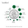 Beadsland Emerald Green Rhinestones, SS20, 1,440 Pieces view 3