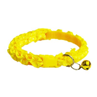 Bodhi200 Sweet Flower Breakaway Collar with Bell for Dogs and Cats, Yellow