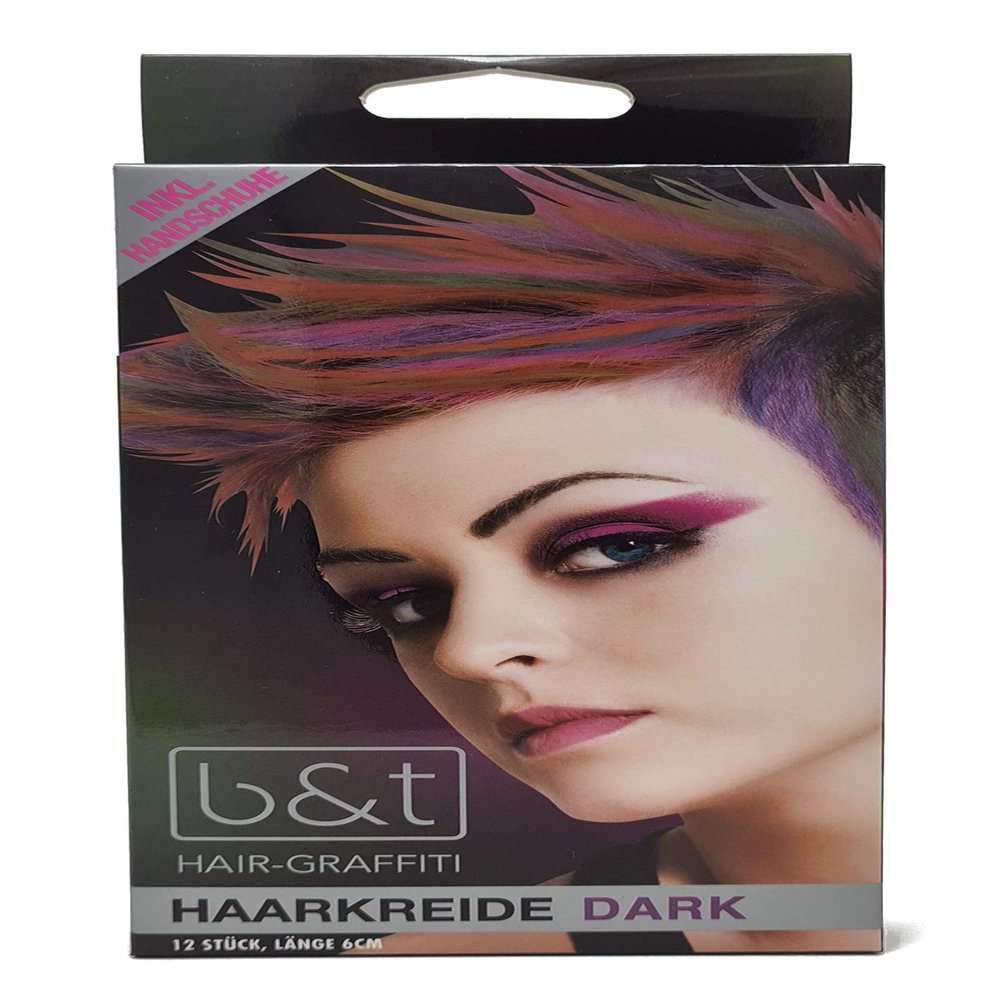 b&t Dark Hair Chalk, 12-Piece Set