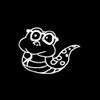 SUIFENG Car Sticker 5.8 x 4.4 in, Delicate Snake Cartoon, Artistic Cute Vinyl Decal, Black/Silver view 1