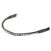 PresTeq ShineBright Browband for FaySport Bridle, Genuine Swarovski Crystals (Thoroughbred, Brown/White) view 1