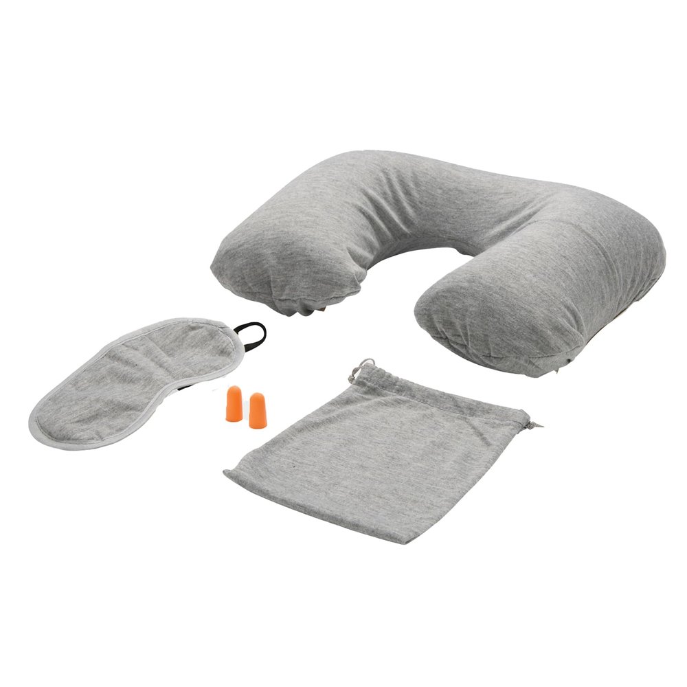 XD Collection 4-Piece Gray Polyester Travel Set