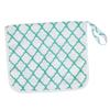 Portable Foldable Cotton Baby Diaper Changing Pad, Washable and Reusable, Green Geometric view 2