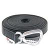 Twinkys Dog Style Rubberized Long Line with Safety Carabiner, 20 mm, 15 m, Black, for Dogs up to 50 kg view 1