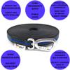 Twinkys Dog Style Rubberized Long Training Leash, 30 m, 20 mm, Safety Carabiner, for Dogs up to 50 kg, No Hand Loop, Black/Blue view 4