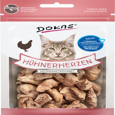 DOKAS Freeze-Dried Organ Meat Cat Treats, Grain-Free, 6 x 15 g