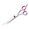 Pet Grooming Scissors Kit, 7.0-Inch Professional Stainless Steel Scissors for Dogs and Cats, Straight, Thinning and Curved, Purple view 1