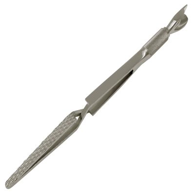 Chrome Pinch Clamp Tweezer for Shaping the C-Curve in Acrylic Nail Modeling