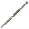 Chrome Pinch Clamp Tweezer for Shaping the C-Curve in Acrylic Nail Modeling view 1