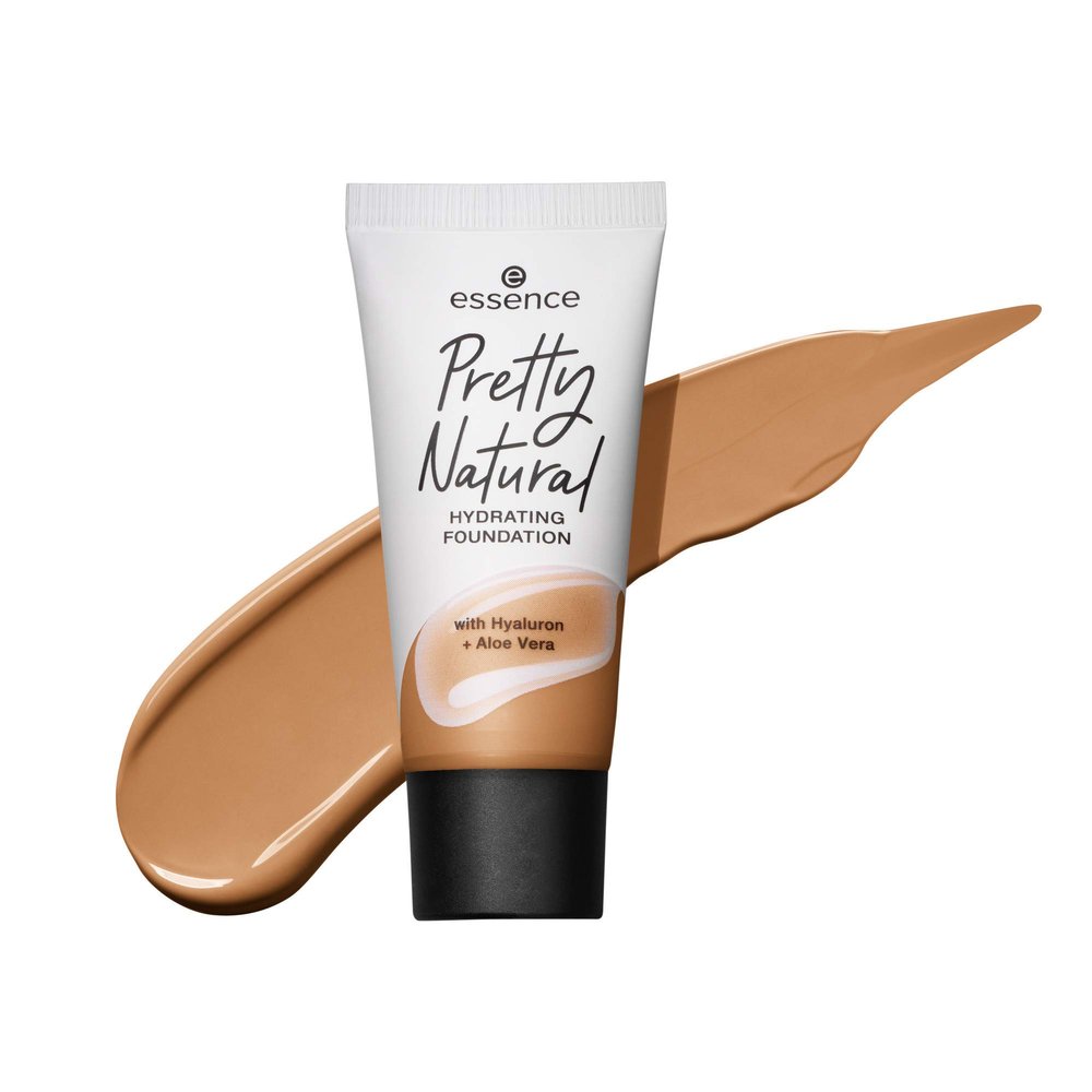 essence Pretty Natural Hydrating Foundation, 24-Hour Wear, 30 mL (130 Cool Ochre)