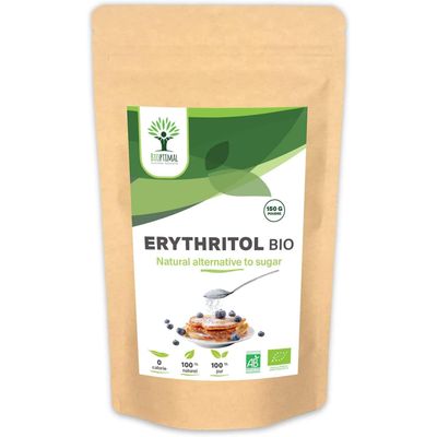 Bioptimal Organic Erythritol Powder, Sugar-Free, 150 g