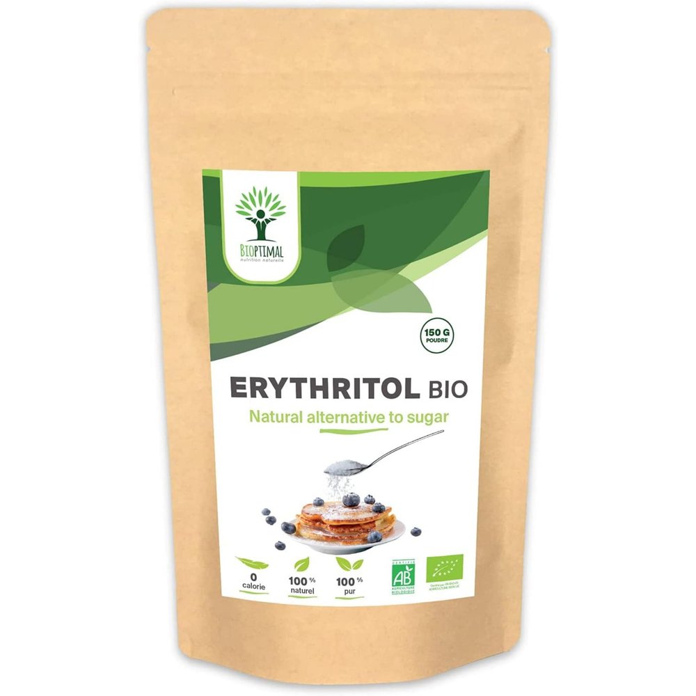 Bioptimal Organic Erythritol Powder, Sugar-Free, 150 g