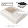 Ameritex Reversible Pet Blanket, 100% Waterproof Velvet, Super Soft, for Sofa and Bed, 173 x 203 cm, Cream and Beige view 4