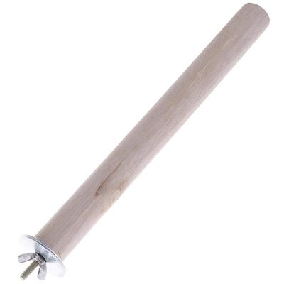 Bird Cage Perches, 2 x 25 cm, Wooden Parrot Stand Sticks, 2-Pack