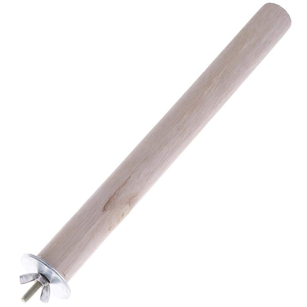 Bird Cage Perches, 2 x 25 cm, Wooden Parrot Stand Sticks, 2-Pack