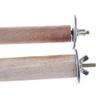 Bird Cage Perches, 2 x 25 cm, Wooden Parrot Stand Sticks, 2-Pack view 4
