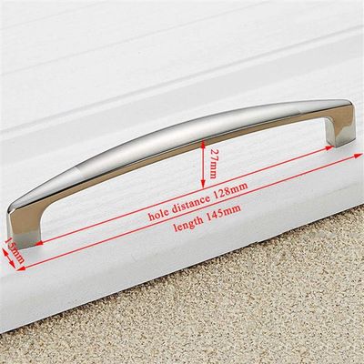 ZHaonan Kitchen Cabinet Handles, 96 mm, Zinc Alloy Modern Cabinet Pulls, Drawer Knobs, Furniture Hardware, Color: 6627 128