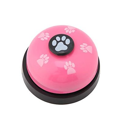 Fdit Dog Training Bell - Iron, White/Blue/Pink/Red/Yellow, 4 x 7 cm