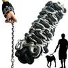Heavy-Duty Metal Chain and Nylon Dog Leash Set, Silver, Large view 1