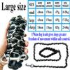 Heavy-Duty Metal Chain and Nylon Dog Leash Set, Silver, Large view 3