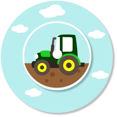 Charging Station Sticker Compatible with Toniebox – Tractor