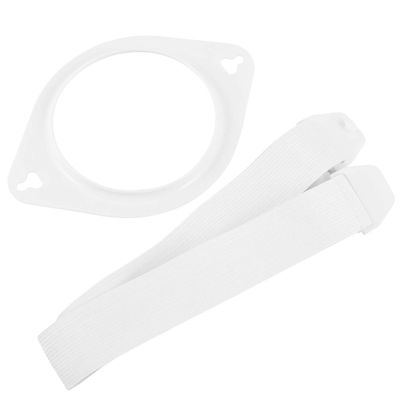 EXCEART Adjustable Stoma Hernia Support Belt, Soft and Breathable, White