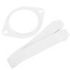 EXCEART Adjustable Stoma Hernia Support Belt, Soft and Breathable, White view 1