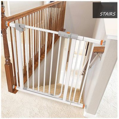 DZDZXQG Indoor Baby and Pet Safety Gate, Pressure-Mounted, No-Drill, Dual Lock, Auto-Close, 78 cm High, 83–89 cm Wide