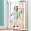 DZDZXQG Extra-Tall Pressure-Fit Dog Safety Gate | Baby and Stair Gate | 80 cm Extra High | Unique 90° Two-Way Door with Hold-Open and Automatic Closing Function (White) view 1