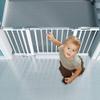 DZDZXQG Extra-Tall Pressure-Fit Dog Safety Gate | Baby and Stair Gate | 80 cm Extra High | Unique 90° Two-Way Door with Hold-Open and Automatic Closing Function (White) view 3