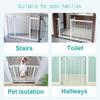 DZDZXQG Extra-Tall Pressure-Fit Dog Safety Gate | Baby and Stair Gate | 80 cm Extra High | Unique 90° Two-Way Door with Hold-Open and Automatic Closing Function (White) view 4