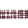 4-Chamber Wheat Grain Pillow 20 x 60 cm, Large, Red Plaid Flannel view 2