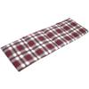 4-Chamber Wheat Grain Pillow 20 x 60 cm, Large, Red Plaid Flannel view 3