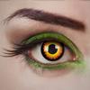 aricona Wolf Eyes Daily Contact Lenses – Black and Yellow Halloween Lenses view 1