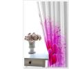 Daesar Blackout Curtains with Heart and Vine Pattern, 214 x 274 cm, 2-Piece Set, White/Pink view 3