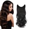RemeeHi Invisible Fish-Line Hair Extensions, 100 g, 22 in, Wavy, Long Remy Human Hair, Chestnut Brown 30# view 1