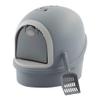 QIAOH Cat Tray, Enclosed Hop-In Litter Box with Reduced Litter Scatter view 1