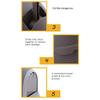 QIAOH Cat Tray, Enclosed Hop-In Litter Box with Reduced Litter Scatter view 3