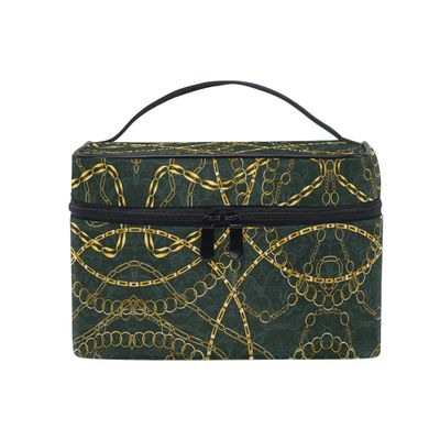 Vintage Gold Chain Makeup Bag Organizer