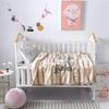 Fansu Double-Layer Flannel Baby Blanket, Soft Cozy Blanket for Crib or Stroller, Newborn Gift, 100 x 130 cm, Animal Stripes view 1