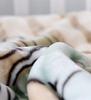 Fansu Double-Layer Flannel Baby Blanket, Soft Cozy Blanket for Crib or Stroller, Newborn Gift, 100 x 130 cm, Animal Stripes view 3