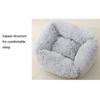 RayMinsin Plush Dog & Cat Bed, Square Pet Hut, Pink, Size S view 2