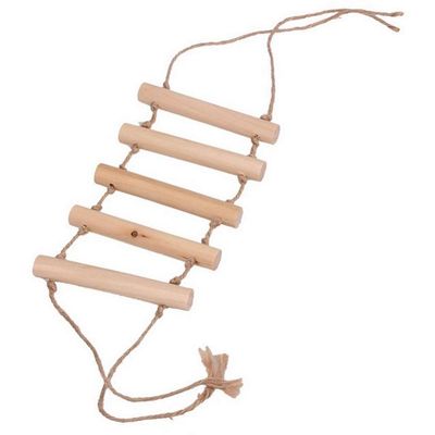 Wooden Hanging Ladder Toy for Bird Cages, 1 Piece
