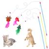 Dreamls Interactive Feather Cat Wand Toy with Bells view 2